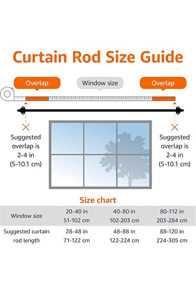 Amazon basics Room-Darkening Curtain Rod, 58 in, Espresso (Dark Bronze)