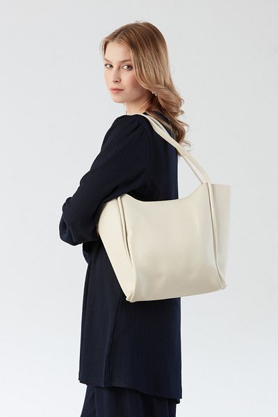 Fulla Moda Faux Leather Zippered Shoulder Bag