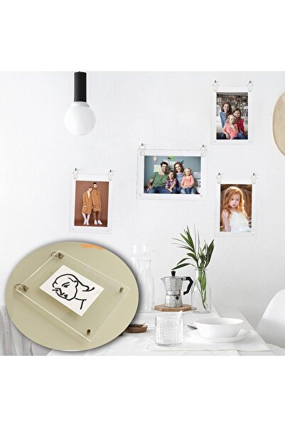 TERRIFI Acrylic Photo Frame with Stand (Art Deco, Clear, 8x10)