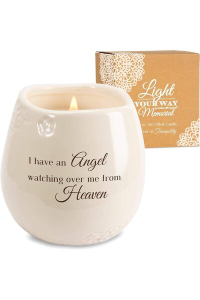 Pavilion Gift Company Candle Holder with Soy Wax Candle