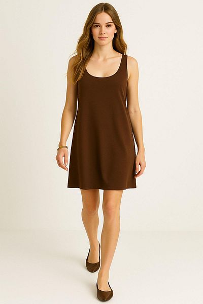 COTENCONCEPT A-Line Cotton Thick Strap Tank Dress