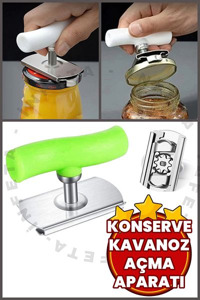 İnfeta Easy Grip Squeeze Open Metal Canning Jar Bottle Opener Jar Lid Opening Apparatus