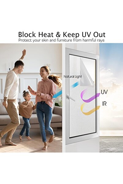 Today Idea Frosted Window Privacy Film (120x600 cm)