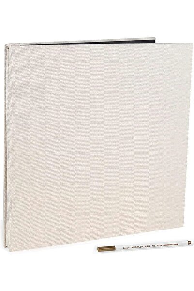 Arabest ألبوم صور - دفتر ذاكرة مغناطيسي ذاتي اللصق بسعة كبيرة جدًا (كريمي)