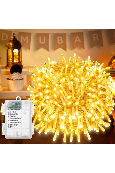 Yoawllty Ramadan Decorations, 15M 150 LED Lights, Warm White Fairy lights Ope...