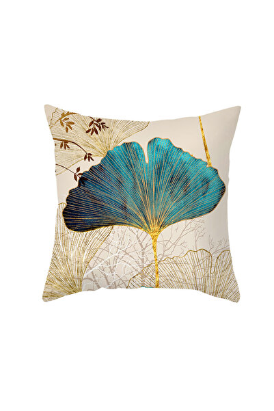 Choice 450mm*450mm C 1pc Ginkgo Leaves Printed Pillowcase - Soft and Cozy Plush Design ForComfortable Sleep