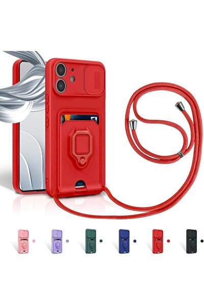 Rivor Apple iPhone 11 Uyumlu Kılıf Kamera Koruma Ve Sürgülü Kartvizitli Kartl...
