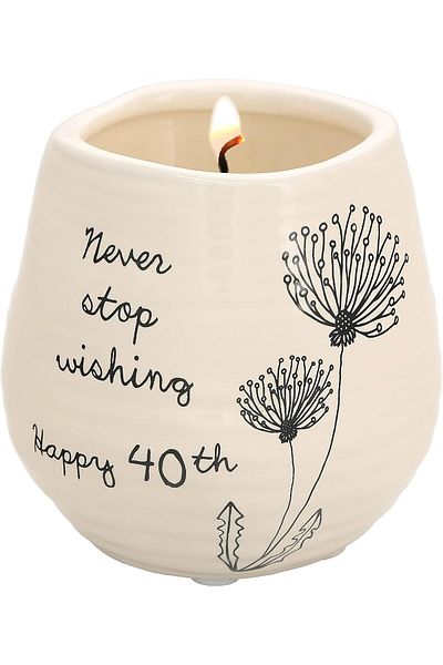 Generic Pavilion - White Ceramic Candle Jar with 100% Soy Wax Candle - 'I Always Wished For A Friend Like Y