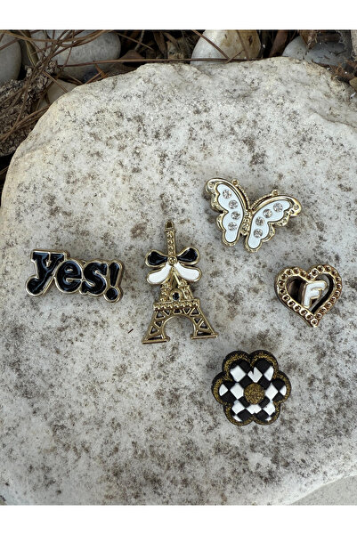 Hilaliart مجموعة إكسسوارات ممتعة مكونة من 5 قطع - متوافقة مع أحذية كروكس وحقي...