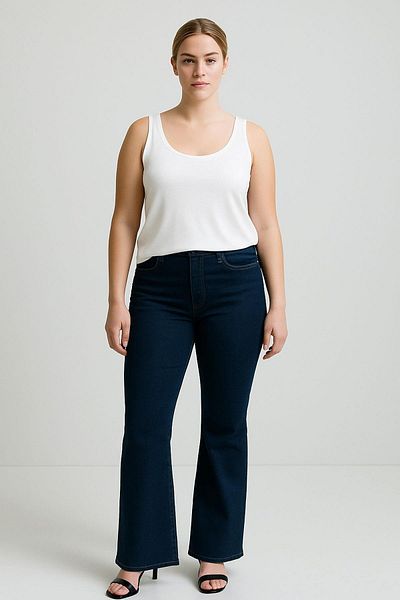 COTENCONCEPT Μπλουζάκι 3 τεμαχίων A-Line Plus Size Βαμβακερό λουράκι