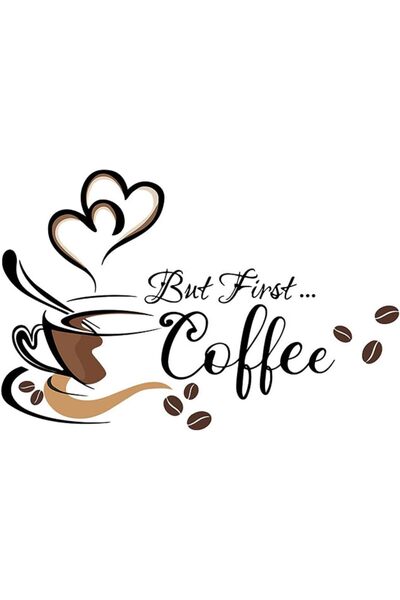 SWIUKPHE Black Coffee Bar Signs,Cafe Ding Room Wall Decals Peel and Stick Tea...