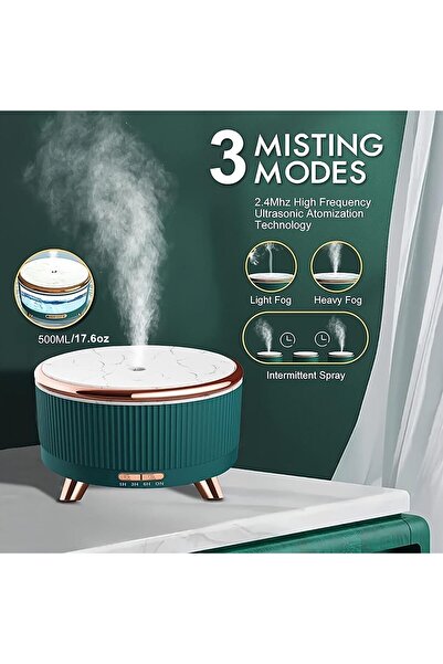 Zimtal 500ml Large Room Aromatherapy Oil Diffuser - 7 Color Changing