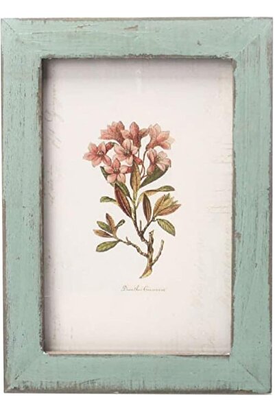 SYOSI إطار صورة خشبي - إطار طاولة وحائط ريفي (أزرق فاتح)