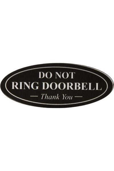 BPA ® DO NOT Ring DOORBELL Thank You Sign - Blue/Gold Small