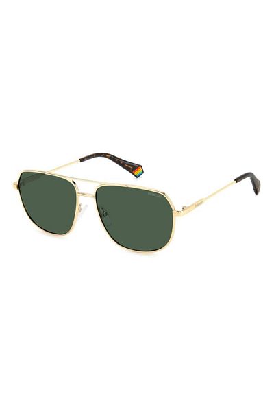 Polaroid Polaroid Men's Sunglasses PLD 6195 S/X J5G/UC, Gold, Aviator, 58 mm