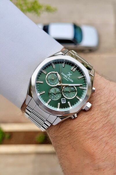 Daniel Klein Kadranı Yeşil Kordonu Silver Renk 24 Ay Garantili Fonksiyonları ...