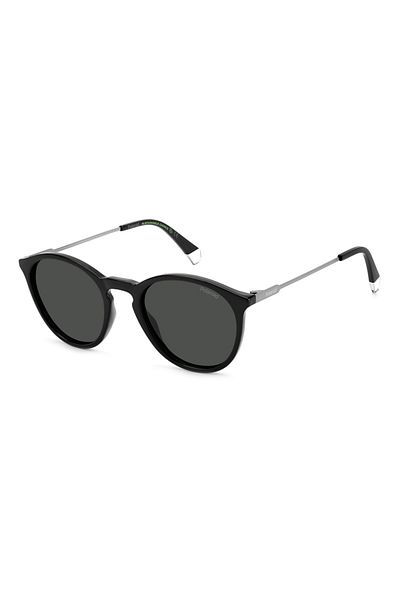 Polaroid Ochelari de soare damă Polaroid PLD 4129/S/X 807/M9, negri, rotunzi, 51 mm