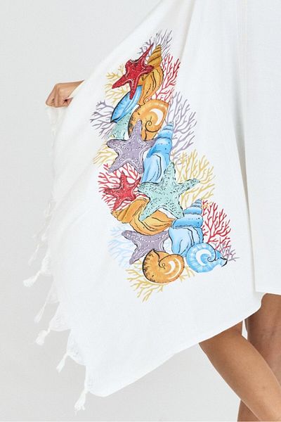 Mulberry Πετσέτα θαλάσσης μπάνιου Samira Printed Bamboo Peshtemal