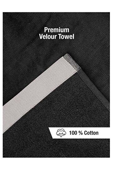 Generic 2 Piece Oversized Velour Luxury Beach Towel -Fluffy Velour Cotton 90 x 165 Cm- 450 GSM 100 % Cotton