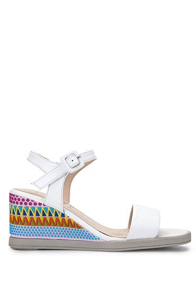 Tamer Tanca Women's Genuine Leather White Heeled Shoes