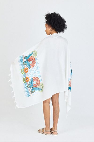 Mulberry Πετσέτα θαλάσσης μπάνιου Samira Printed Bamboo Peshtemal