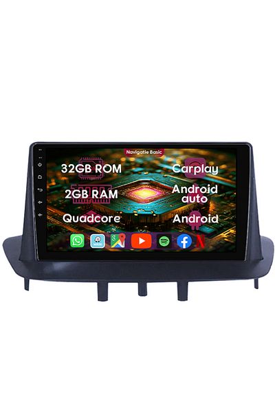 navi-it Dedicated navigation Renault Megane 3 2008-2014m 2GB RAM 32GB ROM, Quad Core, Display 9" IPS Full HD