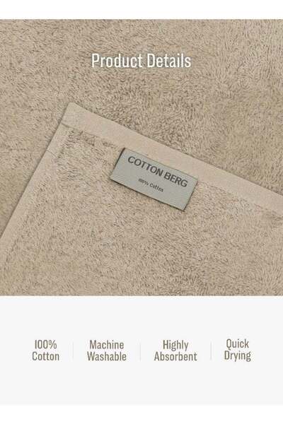 Generic Cotton Berg 7 Piece Towel Set 550 GSM Quick Dry Highly Absorbent Thick Soft Hotel Quality