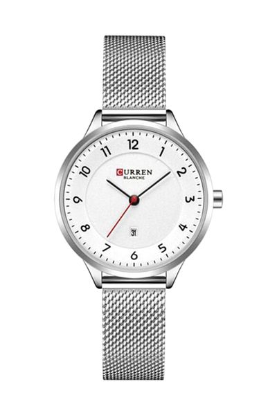 Curren Silver Luxury Women’s Quartz Watch – Stainless Steel Sport Wristwatch for Ladies