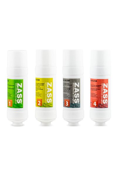Zass Water Filter Set (4 FILTERS) For Dispensers With Office Filtration System Wfrs 04