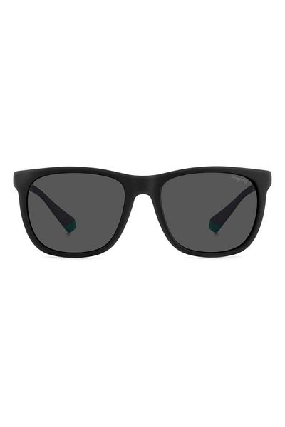 Polaroid Men's Sunglasses Pld 2140/s 3ol/m9, Black, Rectangular, 55 Mm