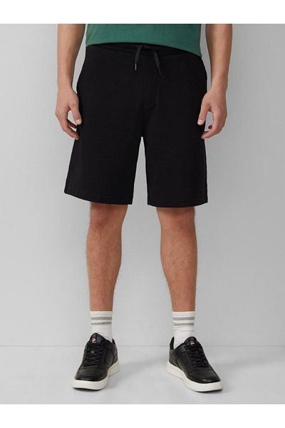 QS by s.Oliver Q/S by s.Oliver Men's Sports Shorts, Mid Waist, Regular Fit, Black