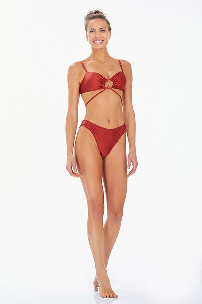 Bravie Women's Cross Tie Detailed Bikini Suit 3706