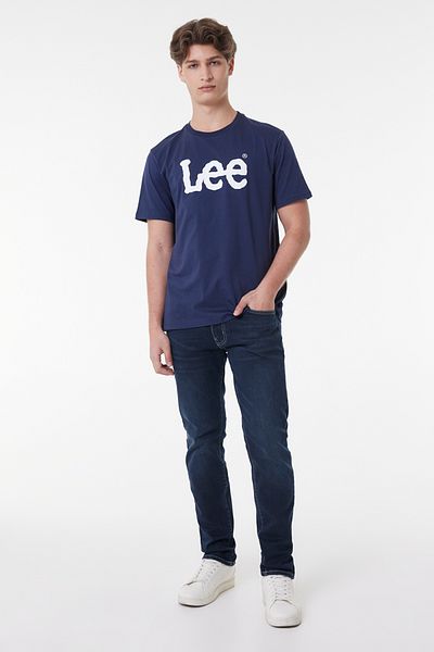 Lee Ελαφρύ Ss Wobbly Logo Crew Neck Ανδρικό T-shirt ML65QAIEE