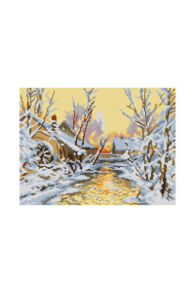 Orchidea نسيج مطبوع مطحنة ثلجية 3259 30*40 سم