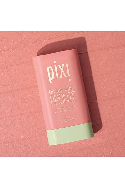 pixi On-the-Glow Bronze WarmGlow, Hydrating Tinted Moisture Bronzer Stick with Ginseng,Aloe Vera 19g