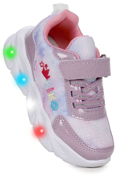 Kiko Kids Teno Velcro Lighted Baby Girl Sneakers