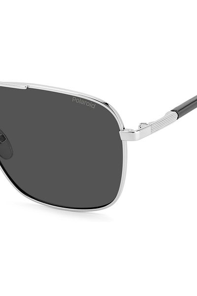 Polaroid Polaroid Men's Sunglasses PLD 4128/S/X 010/M9, Silver, Aviator, 58 mm