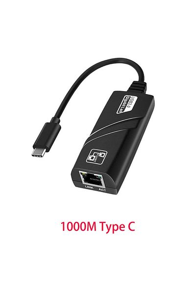 Choice محول إيثرنت سلكي USB 3.0 من النوع C بسرعة 10/100/1000 ميجابت في الثانية من USB Type C إلى Rj45 Lan Ethernet من RTL8153