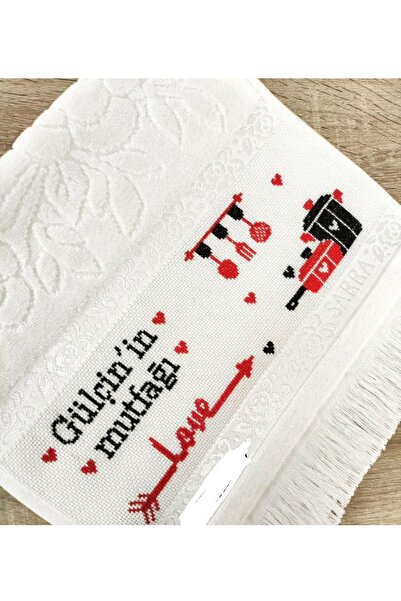 eceetaminçeyizevi etamin el işleme isimli mutfk havlusu