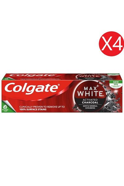 Colgate X4 - Toothpaste 75ml Max Charcoal