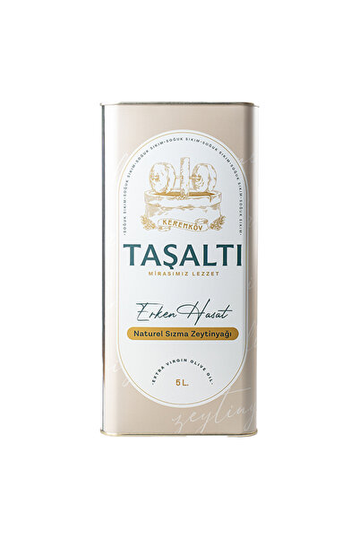 Taşaltı Zeytinyağı 5L ERKEN HASAT NATUREL SIZMA ZEYTİNYAĞI