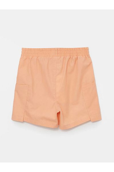 LC Waikiki LCW Παιδικό κοραλί ελαστικό σορτς για κορίτσια