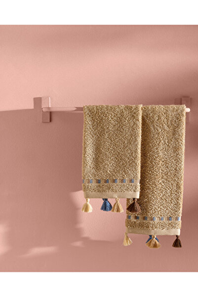 Madame Coco Prosop de mână Gland 2 piese 100% bumbac - bej