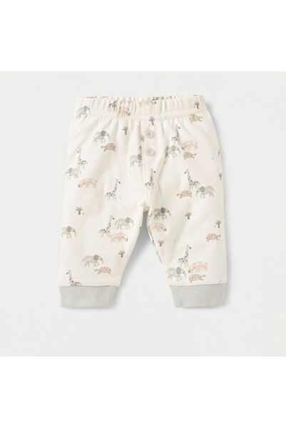 Juniors Animal Applique Long Sleeves T-shirt and Elasticated Pyjama Set