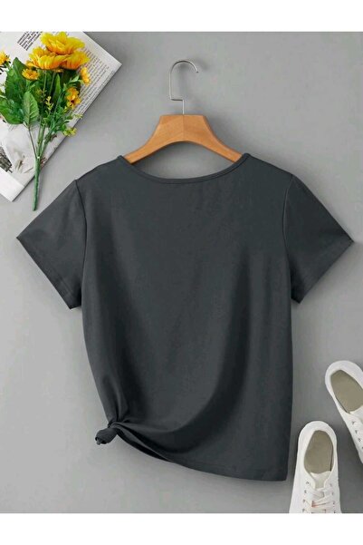 FAVORİST Καλοκαιρινό γυναικείο μπλουζάκι με λαιμόκοψη MINI HEART