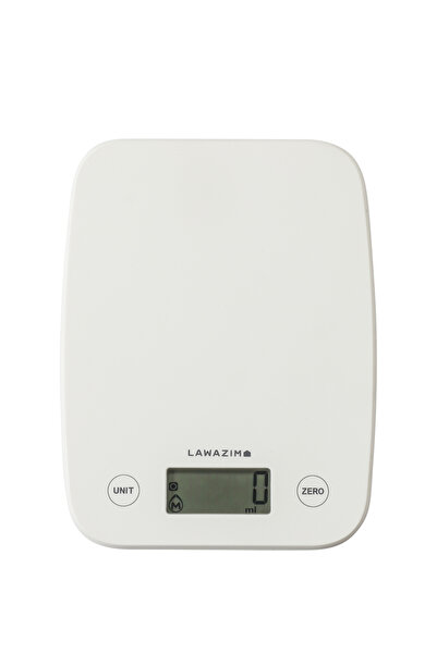 Lawazim Electronic Kitchen Scale - White, Digital Weighing Scale, LCD Display, Multi-Unit Conversion