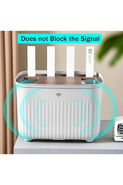 fulina Cable Management Box, Home Power Cord Organizer Storage Rac,for Wifi Router