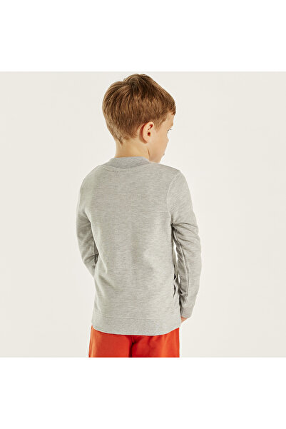 Juniors Solid Zip Through Jacket with High Neck and Long Sleeves