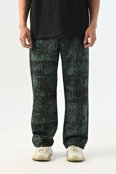 jaceyjace Parachute Fabric Baggy Trousers - Black