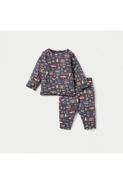 Juniors All-Over Printed T-shirt and Pyjama Set
